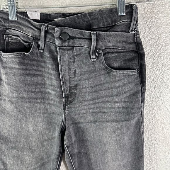 Good American Good Classic Slim Straight Jeans Crossover Black219 Size 2/26 NWOT - Picture 8 of 8